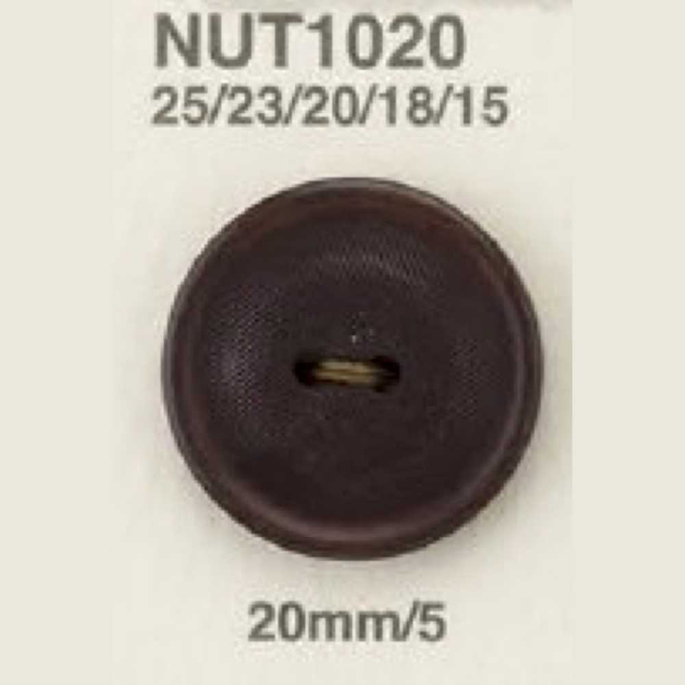 NUT1020 ナット製 表穴2つ穴ボタン アイリス