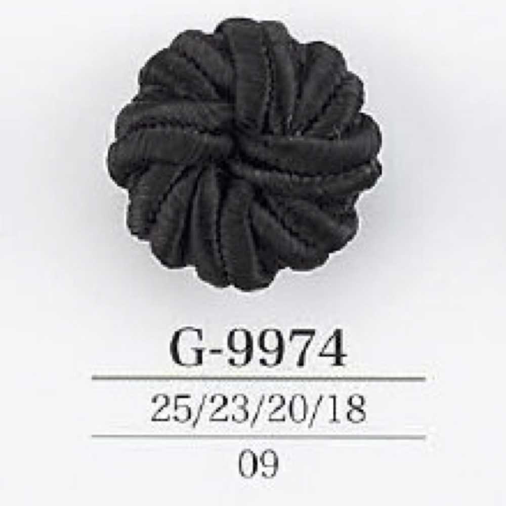 G9974 コード/ナイロン樹脂製 トンネル足ボタン アイリス