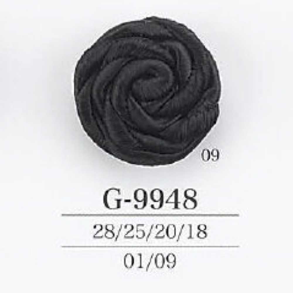 G9948 コード/ナイロン樹脂製 トンネル足ボタン アイリス