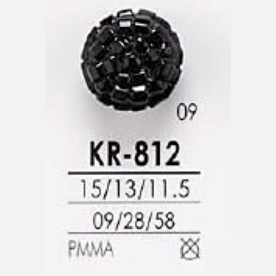 KR812 アクリル樹脂製 トンネル足ボタン アイリス