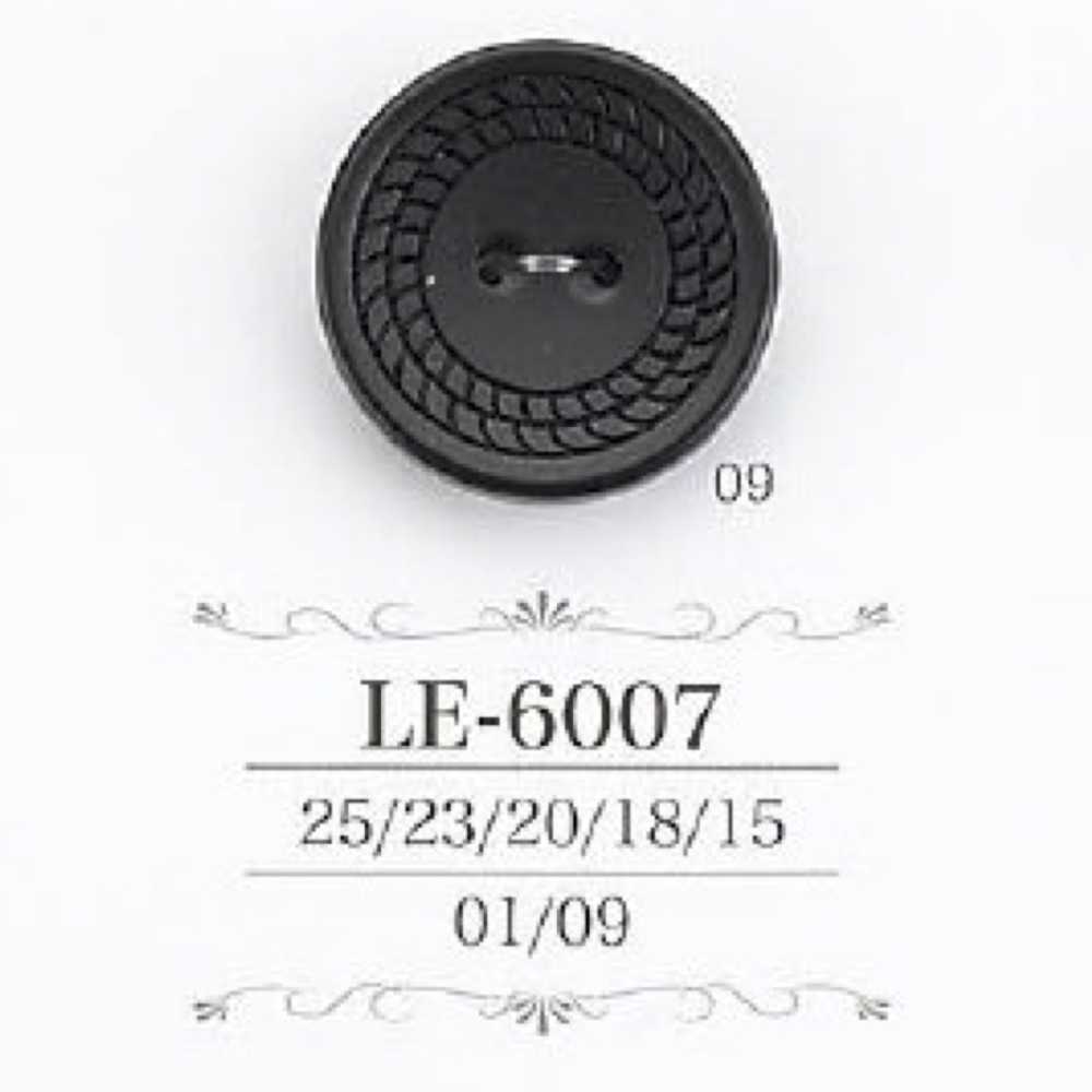 LE6007 カゼイン樹脂製 表穴2つ穴ボタン アイリス