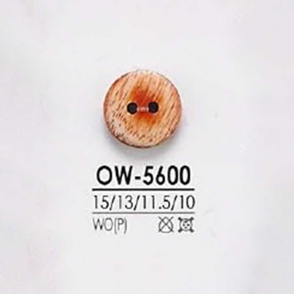 OW5600 木、合板製 表穴2つ穴ボタン アイリス