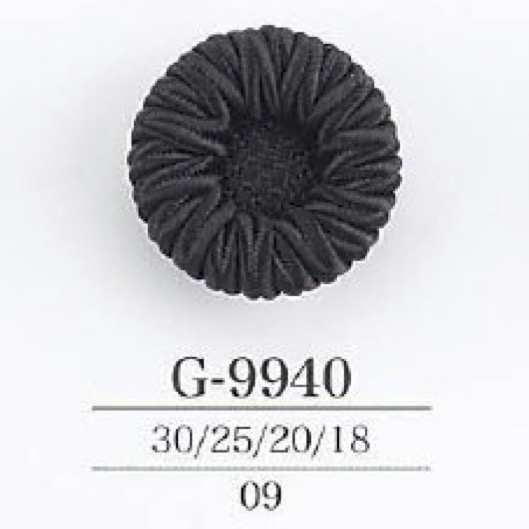 G9940 コード/ナイロン樹脂製 トンネル足ボタン アイリス
