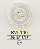 SW190 白蝶貝製 表穴4つ穴ボタン アイリス