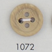 1072 ポリエステル樹脂製 フチあり ４つ穴ボタン 大阪プラスチック工業(DAIYA BUTTON)