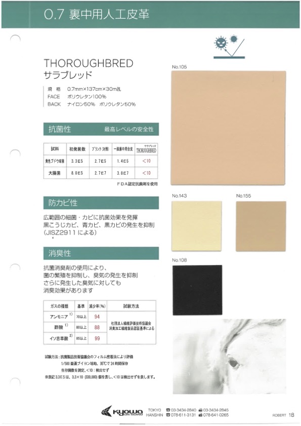 THOROUGHBRED サラブレッド[生地] 永井撚糸