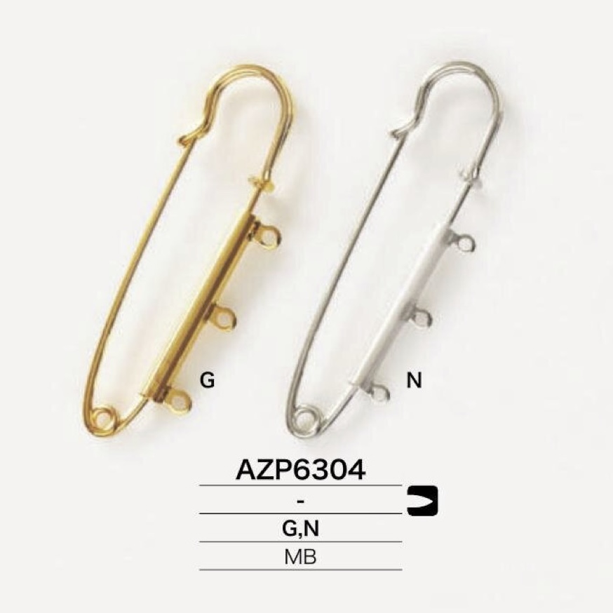 AZP6304 真鍮製 キルトピン[雑貨その他] アイリス