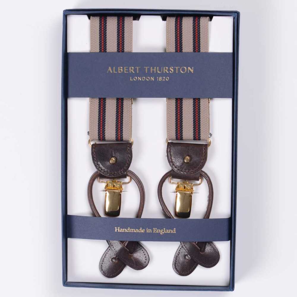 AT-2558 ALBERT THURSTON サスペンダー エラスティック 35mm[フォーマルアクセサリー] ALBERT THURSTON/ヤマモト  - ApparelX アパレル資材卸通販・仕入