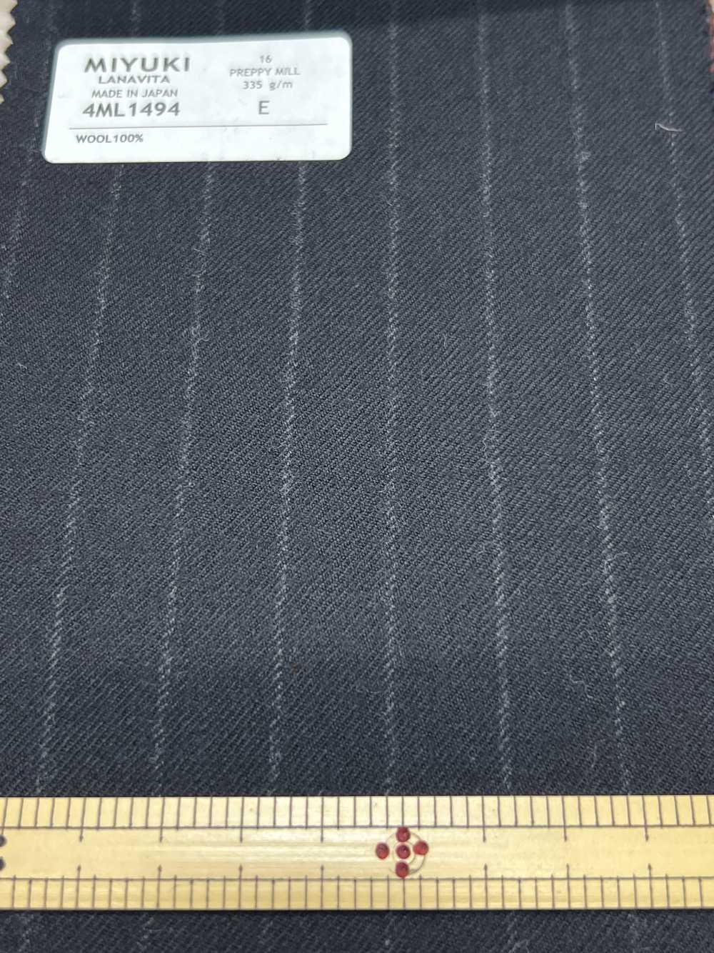 4ML1494 VARAIETES PREPPY MILL 紺[生地] 御幸毛織(ミユキ)