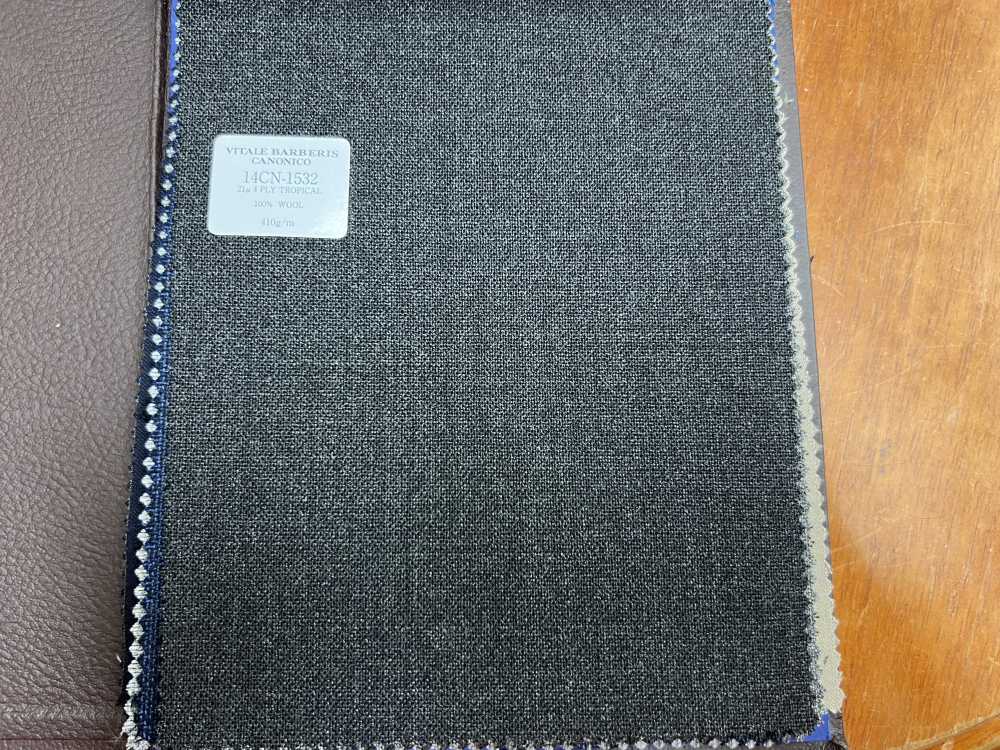 14CN-1532 CANONICO 4ply Tropical ダークグレー[生地] CANONICO(カノニコ)