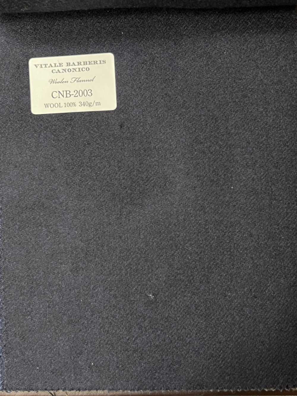CNB2003 CANONICO(カノニコ) 定番 WOOLEN FLANNEL 濃紺 無地[生地] CANONICO(カノニコ)