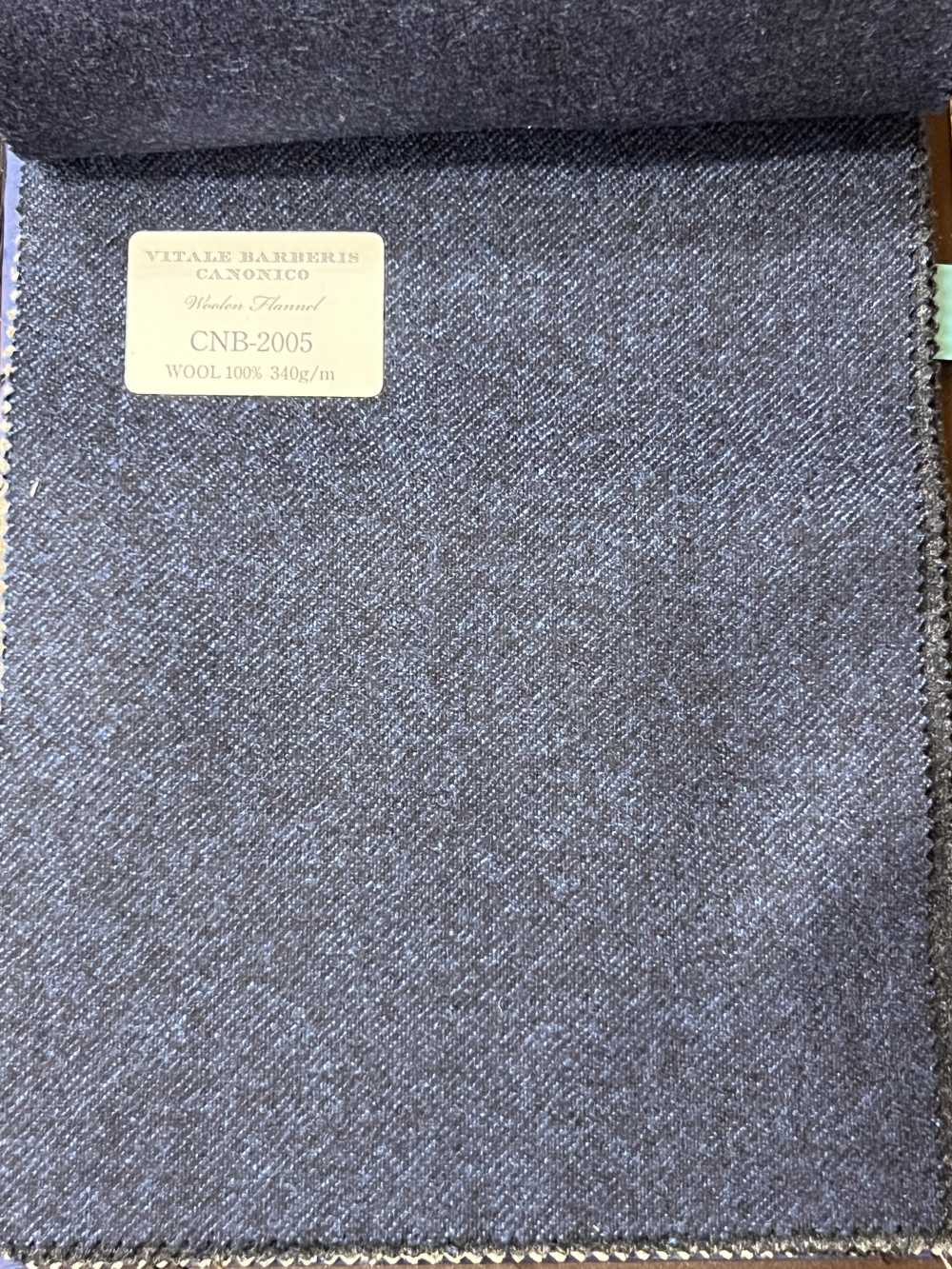 CNB2005 CANONICO(カノニコ) 定番 WOOLEN FLANNEL 青 無地[生地] CANONICO(カノニコ)