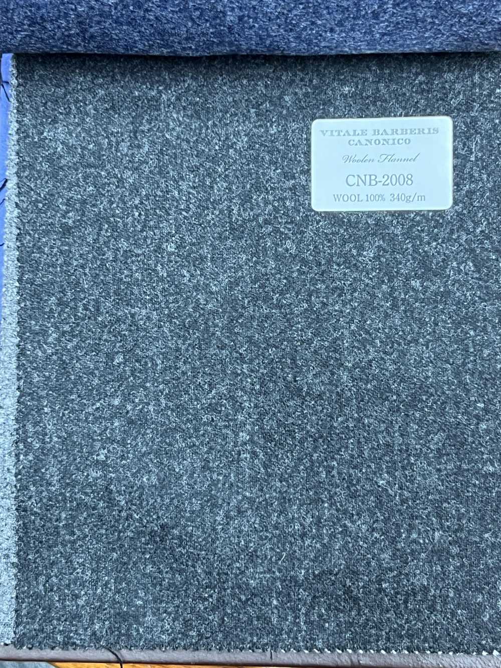 CNB2008 CANONICO(カノニコ) 定番 WOOLEN FLANNEL ダークグレー 無地[生地] CANONICO(カノニコ)