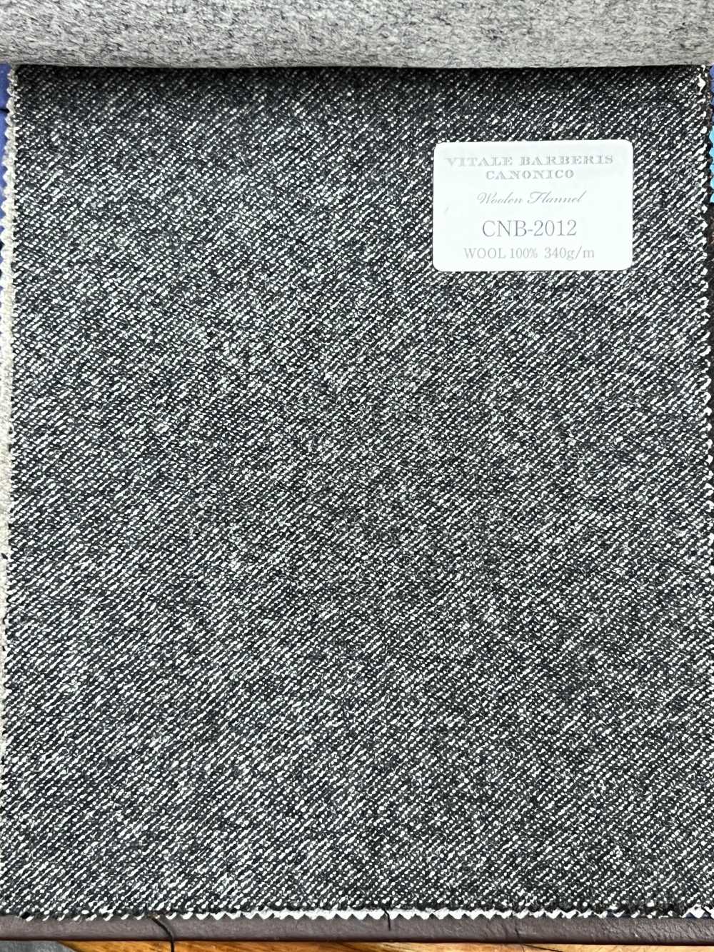 CNB2012 CANONICO(カノニコ) 定番 WOOLEN FLANNEL グレー 無地[生地] CANONICO(カノニコ)
