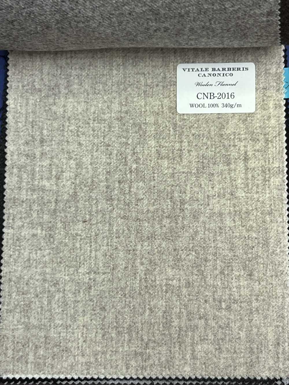 CNB2016 CANONICO(カノニコ) 定番 WOOLEN FLANNEL ライトベージュ 無地[生地] CANONICO(カノニコ)