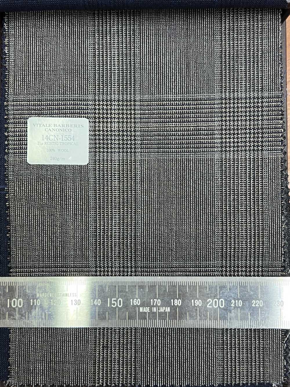 14CN1554 CANONICO 21μ RUSTIC TROPICAL グレンチェック ブラウン[生地] CANONICO(カノニコ)
