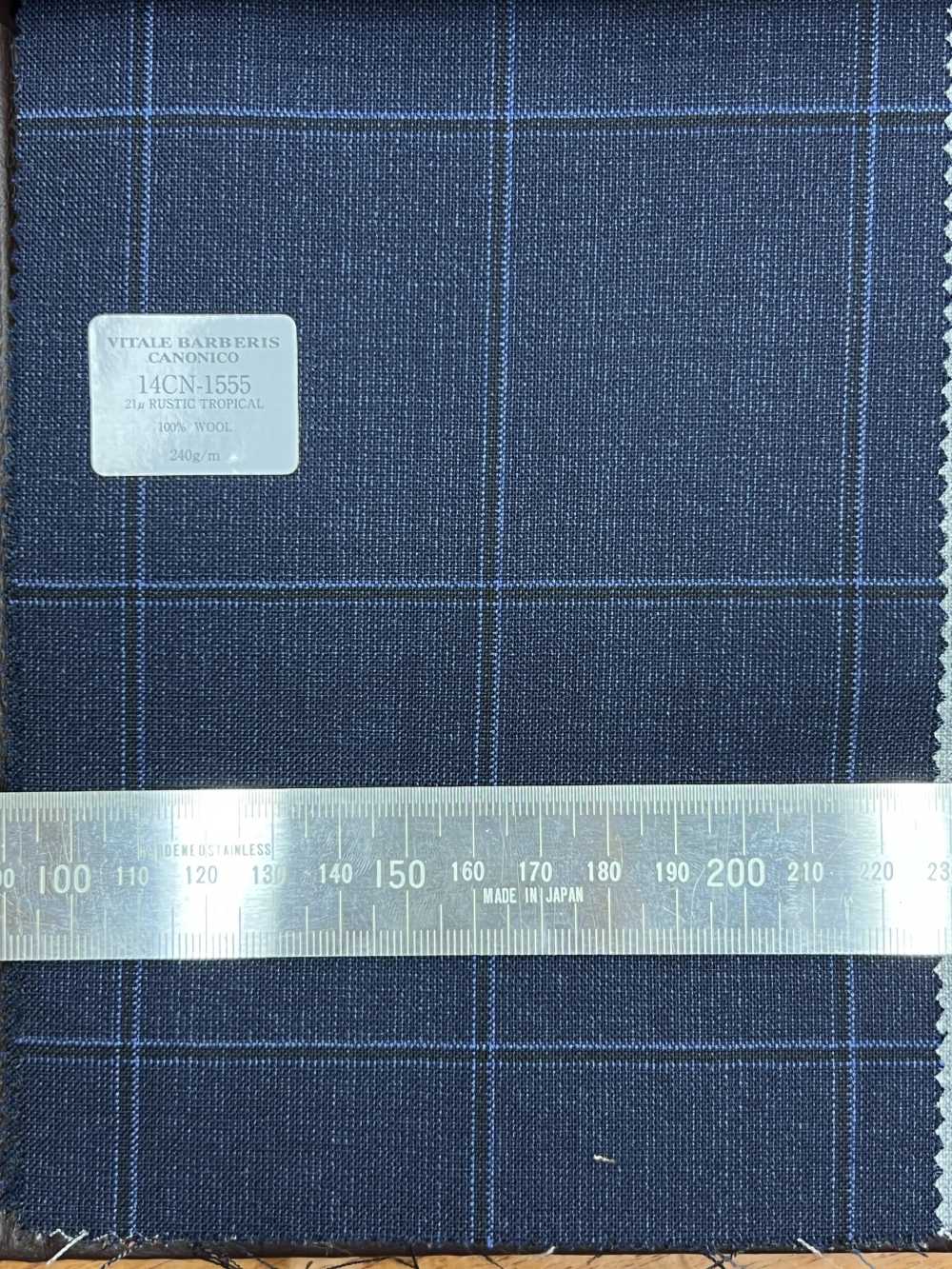 14CN1555 CANONICO 21μ RUSTIC TROPICAL ウィンドペン ダークブルー[生地] CANONICO(カノニコ)