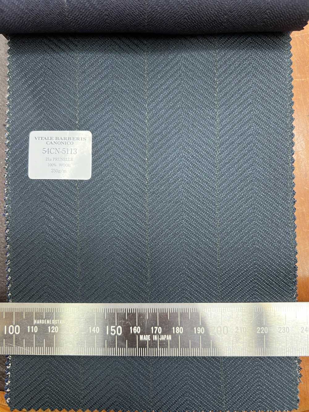 54CN5113 CANONICO(カノニコ) 21μ PRUNELLE ダークグリーン ヘリンボーン[生地] CANONICO(カノニコ)