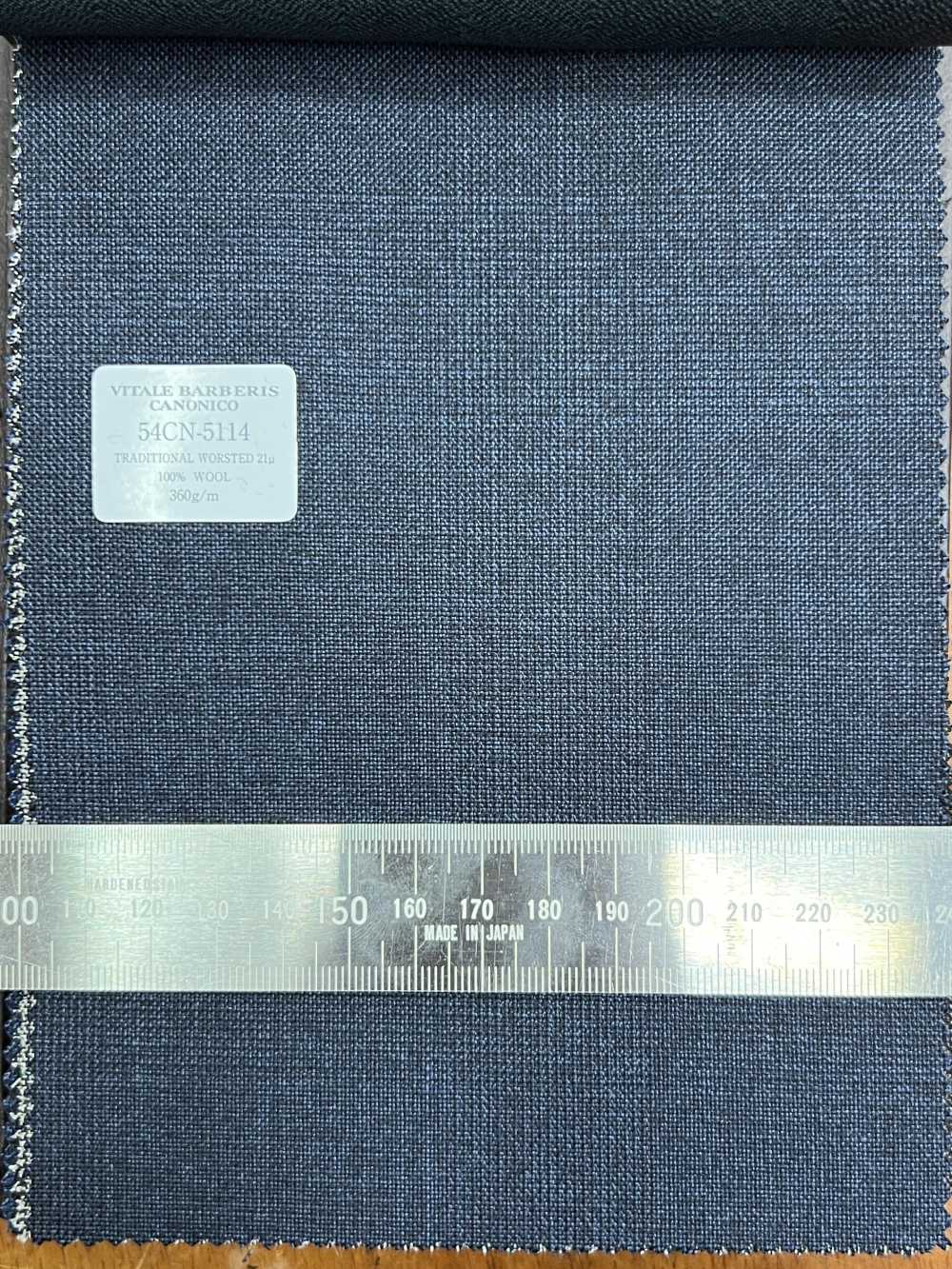 54CN5114 CANONICO(カノニコ) TRADITIONAL WORSTED 21μ グレンチェック ブルー[生地] CANONICO(カノニコ)