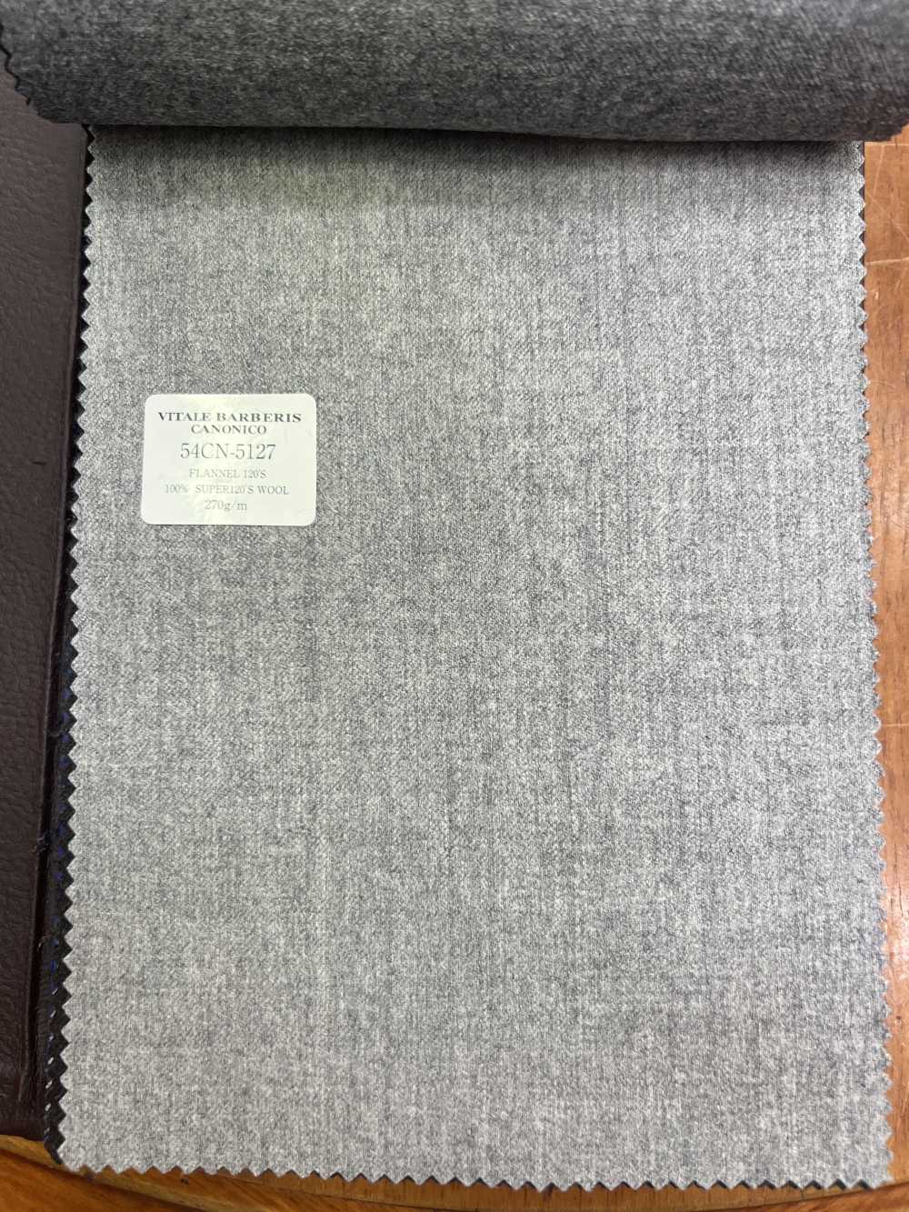 54CN5127 CANONICO FLANNEL 120's ライトグレー[生地] CANONICO