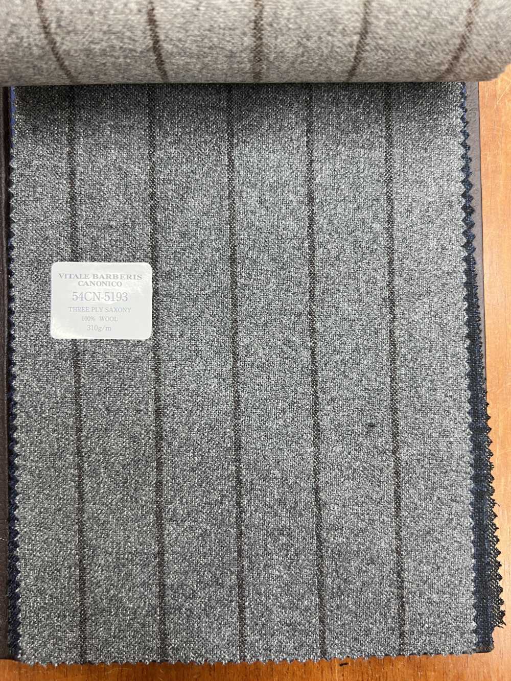 54CN5193 CANONICO(カノニコ) 3 PLY SAXONYグレー[生地] CANONICO(カノニコ)