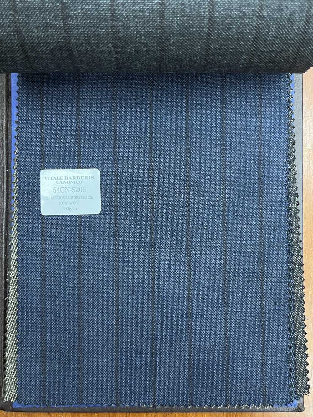 54CN5206 CANONICO(カノニコ) TRADITIONAL WORSTED 21μ ブルー[生地] CANONICO(カノニコ)