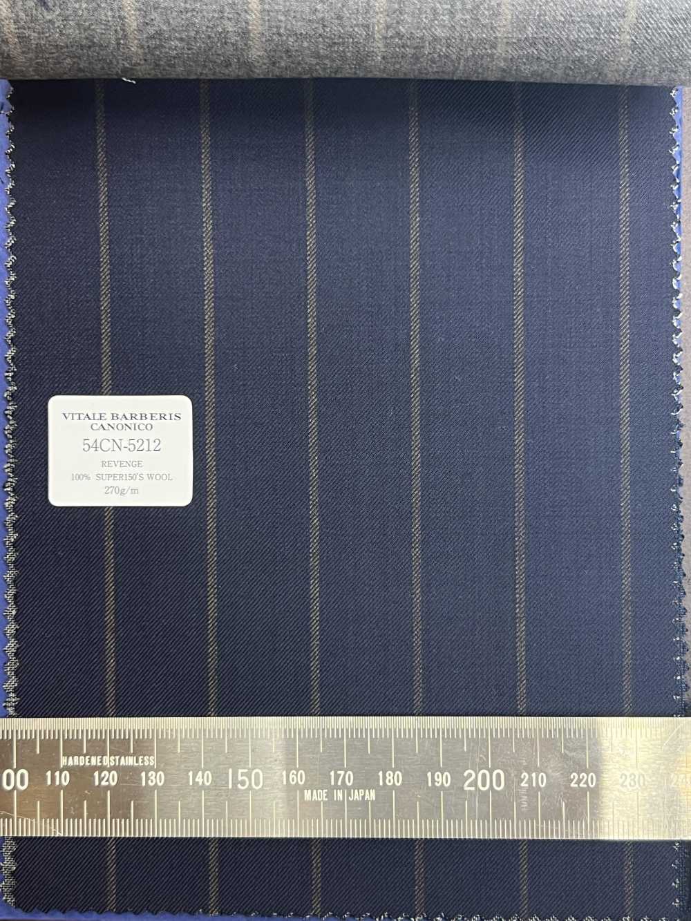 54CN5212 CANONICO Super150's W/100 REVENGE ネイビー[生地] CANONICO