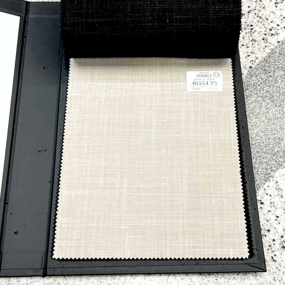 46554-75 25SSHERDREX 【WOOL&LINEN】 ウールアンドリネン  交織 ベージュ[生地] 国島株式会社