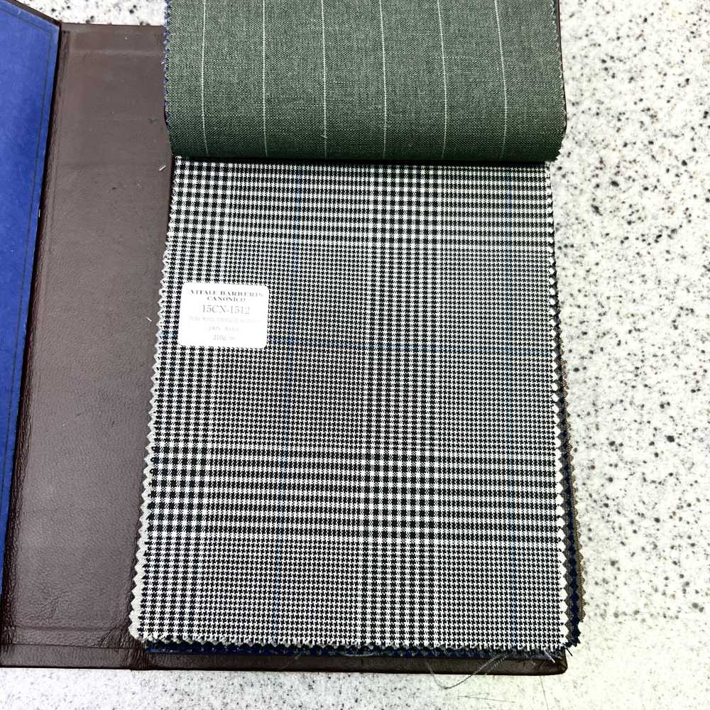 15CN1512 2025SS CANONICO カノニコ PURE WOOL TROPICAL SUITINGS プリンス・オブ・ウェールズチェック[生地] CANONICO(カノニコ)