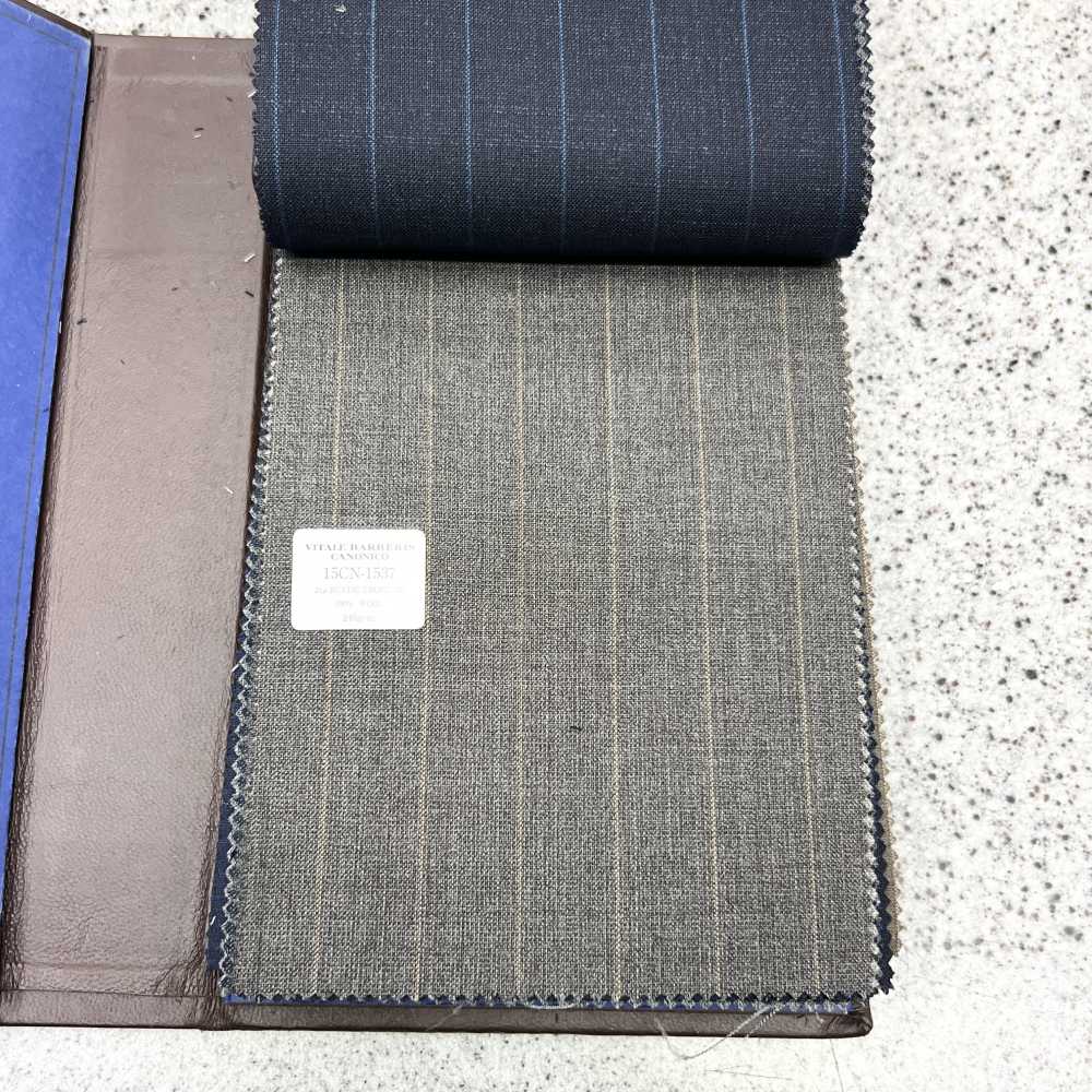15CN1537 CANONIC カノニコ 21μ RUSTIC TROPICAL ペンシルストライプ グレー[生地] CANONICO(カノニコ)
