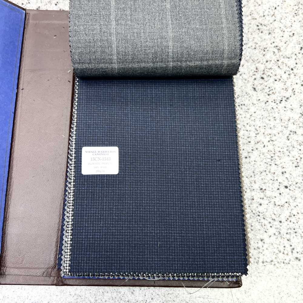 15CN1543 CANONIC カノニコ 21μ RUSTIC TROPICAL ハウンドトゥース 紺[生地] CANONICO(カノニコ)