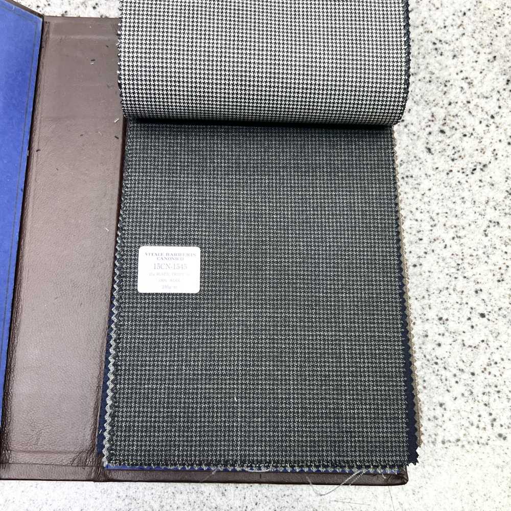 15CN1545 CANONIC カノニコ 21μ RUSTIC TROPICAL ダークグレー ハウンドトゥース[生地] CANONICO(カノニコ)