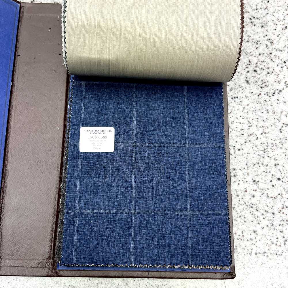 15CN1588 CANONIC カノニコ TROPICAL CHINE ウィンドペン 紺[生地] CANONICO(カノニコ)