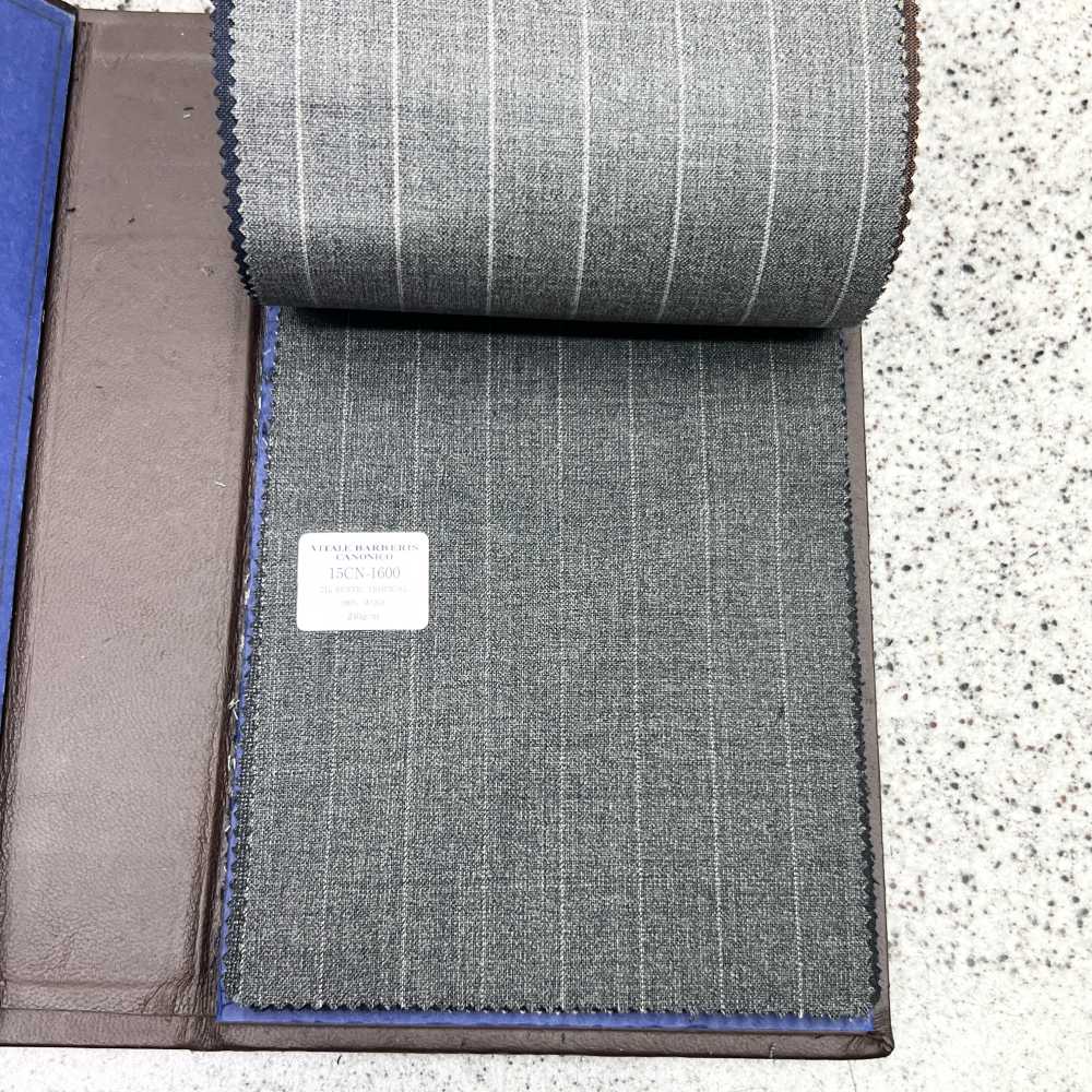 15CN1600 CANONIC カノニコ 21μ RUSTIC TROPICAL ピンストライプ グレー[生地] CANONICO(カノニコ)