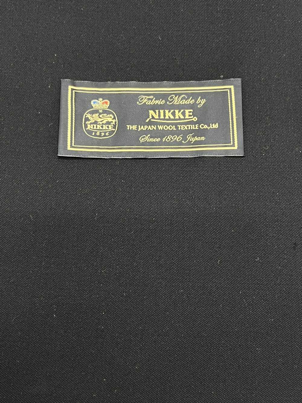 896S8603H NIKKE ニッケ IMPERIAL BLACK 黒 無地 S180s[生地] ニッケ