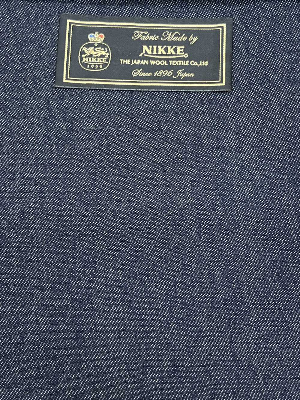 896S4311-38 NIKKE ニッケ WOOL DENIM ネイビー 無地 S140s[生地] ニッケ