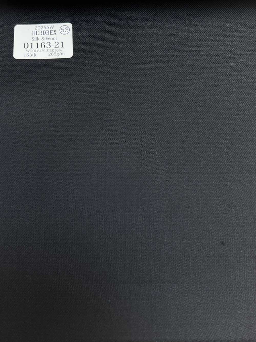 01163-21 25AW HERDREX 【Silk ＆ Wool】 シルクアンドウール 濃紺 無地[生地] 国島株式会社