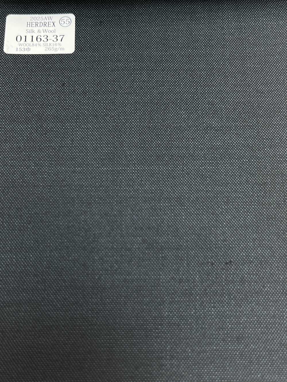 01163-37 25AW HERDREX 【Silk ＆ Wool】 シルクアンドウール 紺 無地[生地] 国島株式会社