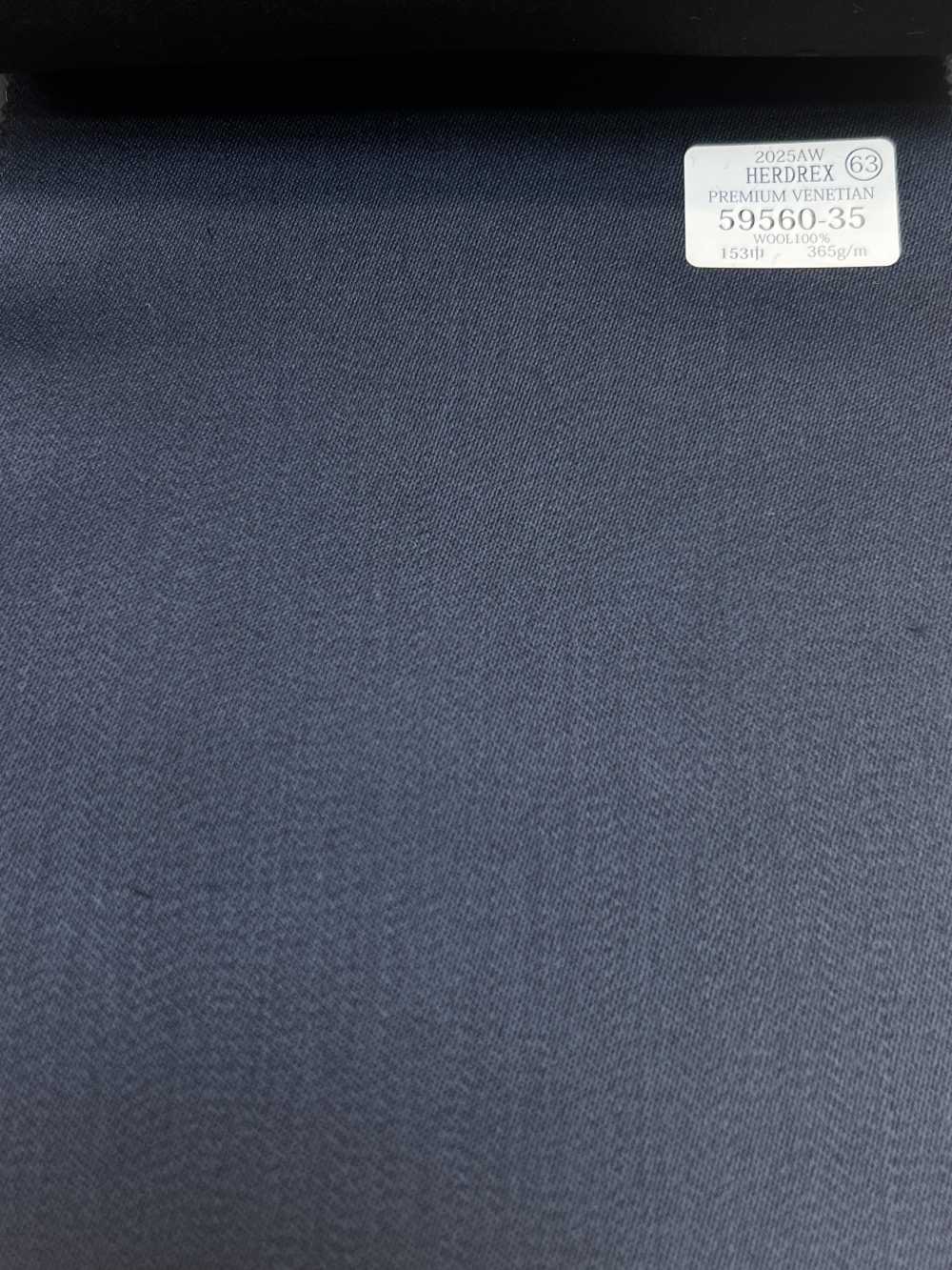 59560-35 25AW HERDREX 【PREMIUM VENETIAN】 プレミアムベネシャン ブルー 無地[生地] 国島株式会社