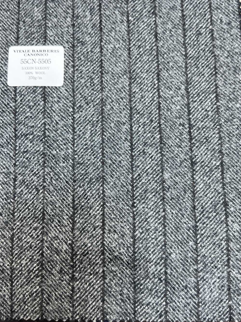 55CN5505 CANONICO(カノニコ) SAXONY グレー ストライプ[生地] CANONICO(カノニコ)
