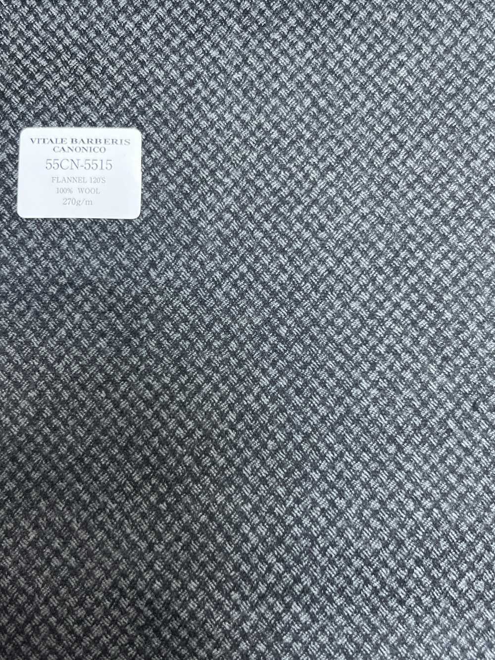 55CN5515 CANONICO(カノニコ) FLANNEL 120’S グレー バーズアイ[生地] CANONICO(カノニコ)