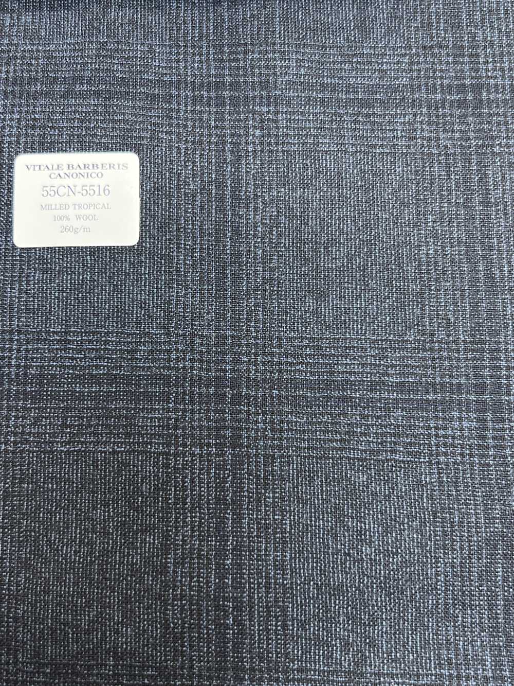 55CN5516 CANONICO(カノニコ) MILLED TROPICAL ネイビー グレンチェック[生地] CANONICO(カノニコ)