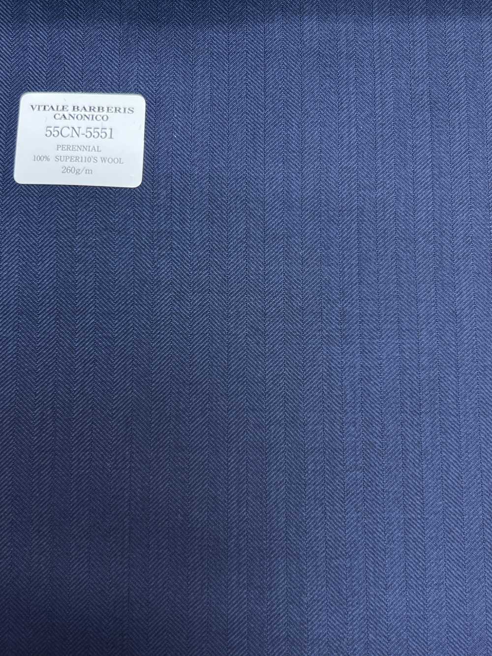 55CN5551 CANONICO(カノニコ) PERENNIAL SUPER110'S ネイビー シャドーストライプ[生地] CANONICO(カノニコ)