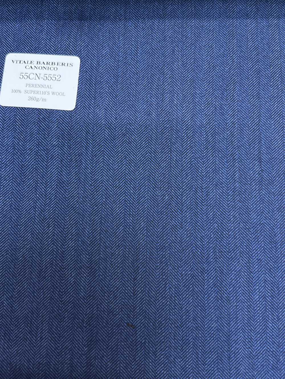 55CN5552 CANONICO(カノニコ) PERENNIAL SUPER110'S ブルー ヘリンボーン[生地] CANONICO(カノニコ)