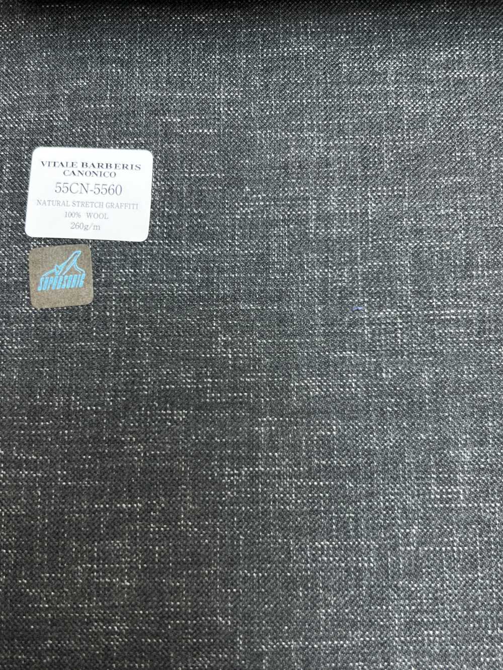 55CN5560 CANONICO(カノニコ) NATURAL STRETCH GRAFFITTI オリーブ メランジ調[生地] CANONICO(カノニコ)