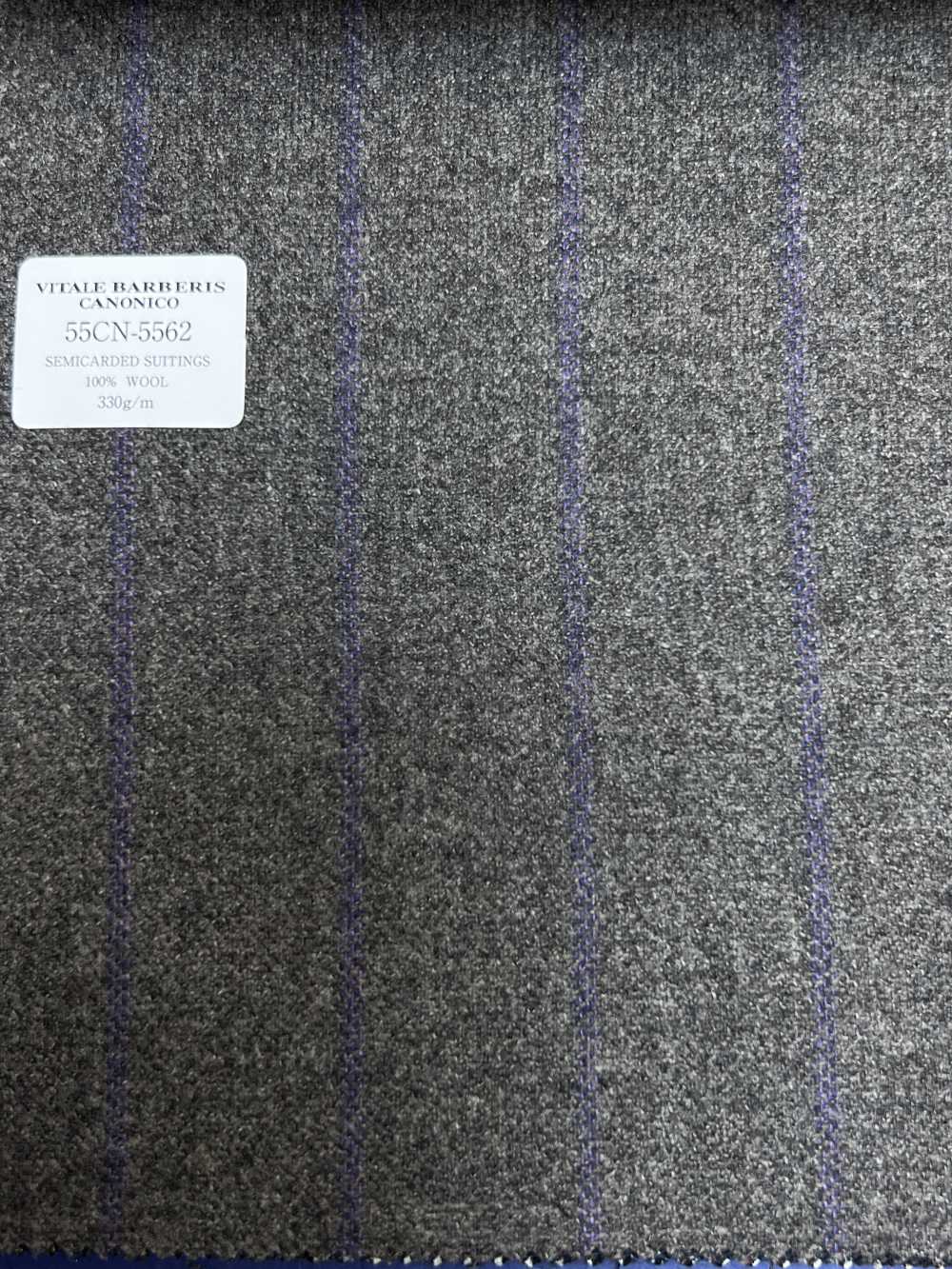 55CN5562 CANONICO(カノニコ) SEMICARDED SUITTINGS  グレー ストライプ[生地] CANONICO(カノニコ)