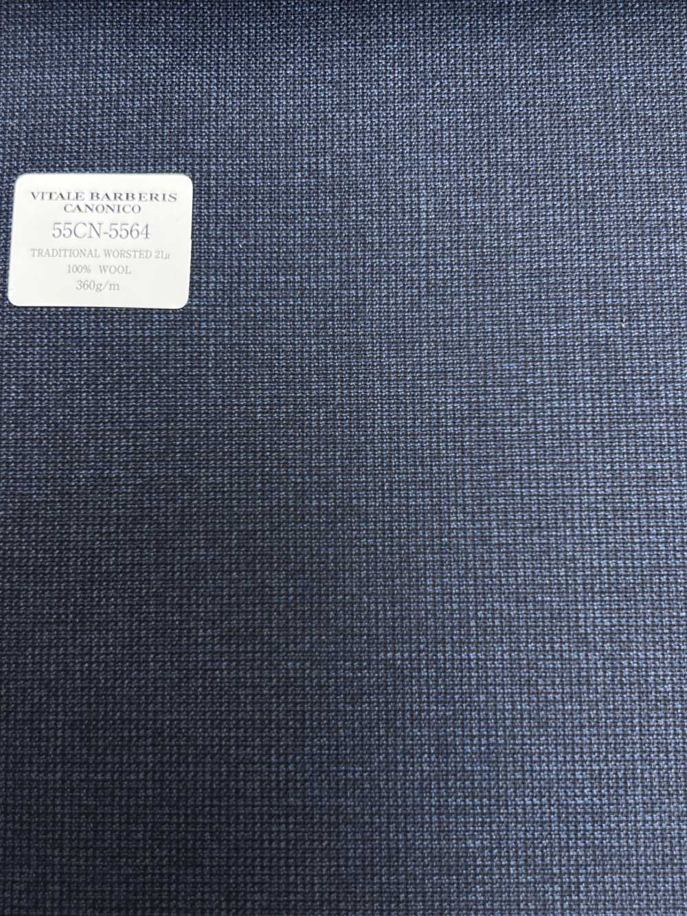 55CN5564 CANONICO(カノニコ) TRADITIONAL WORSTED 21μ ネイビー マイクロチェック[生地] CANONICO(カノニコ)