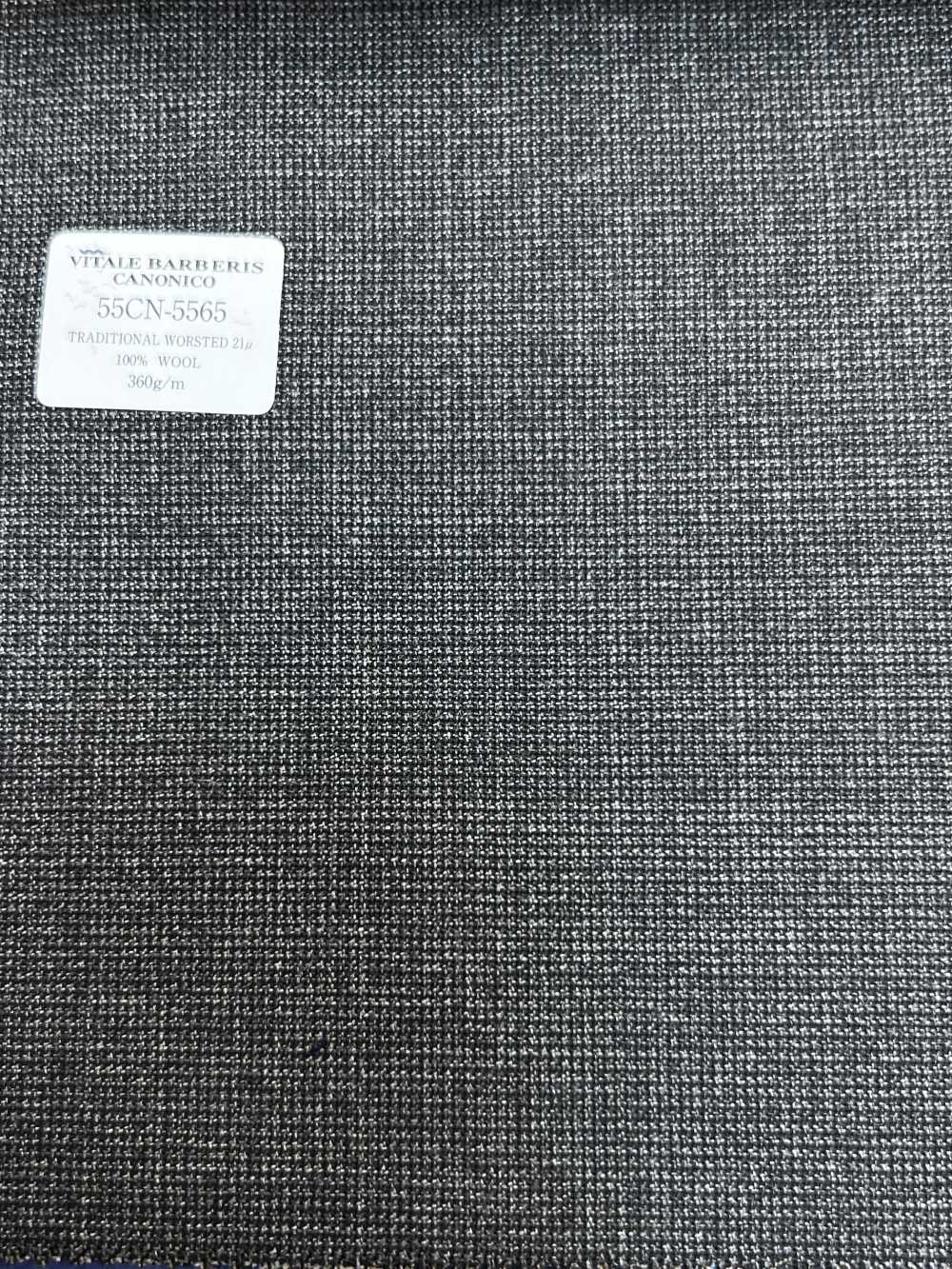 55CN5565 CANONICO(カノニコ) TRADITIONAL WORSTED 21μ グレー マイクロチェック[生地] CANONICO(カノニコ)