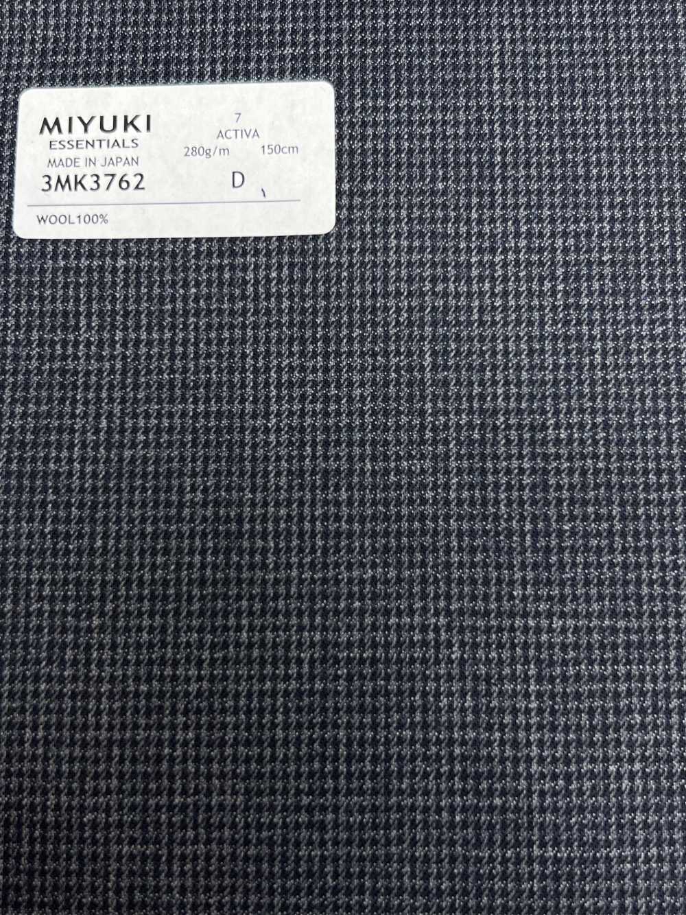 3MK3762 25AW ACTIVA(アクティバ) チェック ブルーグレー[生地] 御幸毛織(ミユキ)