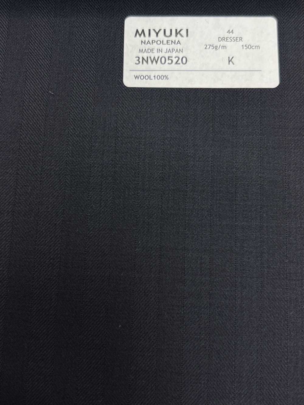 3NW0520 25AW NAPOLENA DRESSER(ナポレナドレッサー) ヘリンボーン ネイビー[生地] 御幸毛織(ミユキ)